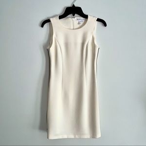 BGBGeneration Short Cocktail Dress w/Zipper Details Cream Off-White - Size 0